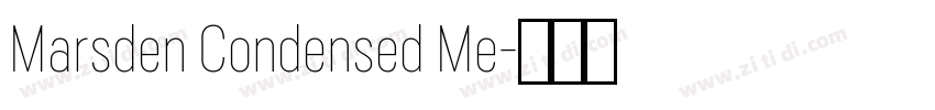Marsden Condensed Me字体转换